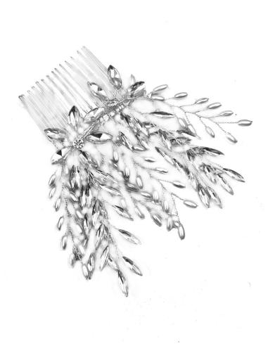 PEINETAS PARA BODAS CON PEDRERIA DE FIESTA Y PERLAS HAND MADE