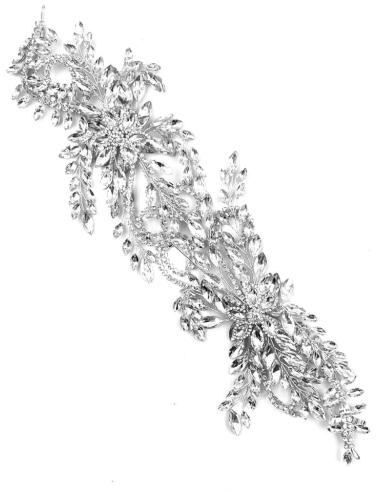 ESPECTACULAR TOCADO DE DIADEMA ADAPTABLE DE PEDRERIA HAND MADE
