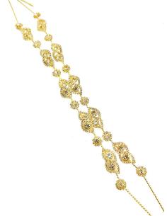 DIADEMAS DE FIESTA DORADAS CON PEDRERIA PARA BODAS 2