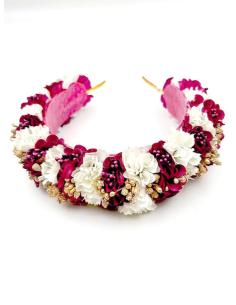 Imagen del producto DIADEMAS DE FLORES BUGAMBILIAS Y BLANCAS PARA BODAS Y EVENTOS