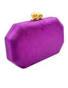 BOLSOS DE FIESTA MORADOS PARA BODAS DE DISEÑO OCTOGONAL