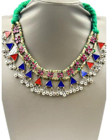 COLLARES DE MUJER ETNICOS DISEÑOS REPLICA DE LA ANTIGUA INDIA