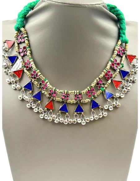 COLLARES DE MUJER ETNICOS DISEÑOS REPLICA DE LA ANTIGUA INDIA