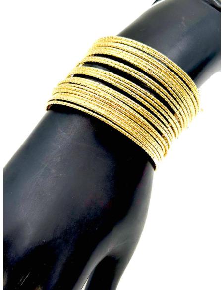 PULSERAS DORADAS FIESTA DE SEMANARIO QUE QUEDAN FABULOSAS