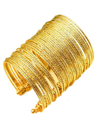 PULSERAS DORADAS BODA FABULOSO DISEÑO SEMANARIO ANCHO