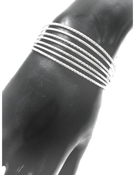 PULSERAS PLATEADAS ANCHAS DE SEMANARIO PARA COMPLETAR TU LOOK