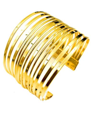 PULSERAS DORADAS ANCHAS DE SEMANARIO PARA COMPLETAR TU LOOK