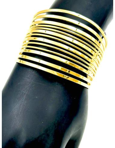 PULSERAS DORADAS ANCHAS DE SEMANARIO PARA COMPLETAR TU LOOK
