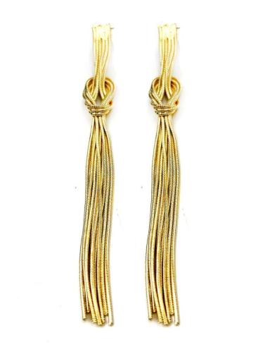 PENDIENTES DORADOS LARGOS XXL DE CADENITAS SUPER TENDENCIA