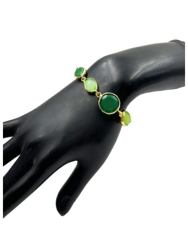 PRECIOSAS PULSERAS VERDES DE MUJER CON PIEDRAS NATURALES