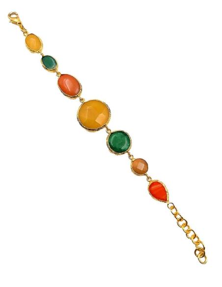 PULSERAS VERDES NARANJAS Y AMARILLO MOSTAZA SUPER BONITAS