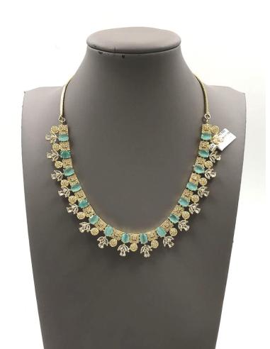 COLLAR VERDE AGUA Y CIRCONITA PARA UN LOOK DE BODA IMPECABLE