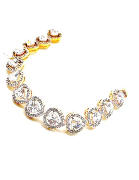 PULSERAS PARA BODAS CON DISEÑO DE CORAZON PARA TRAJES DE NOVIA