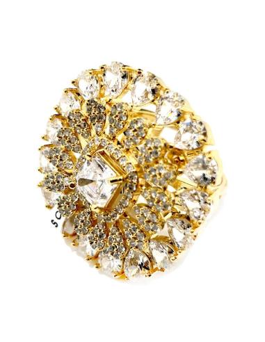SORTIJAS ELEGANTES DE ROSETON CON FINAS CIRCONITAS
