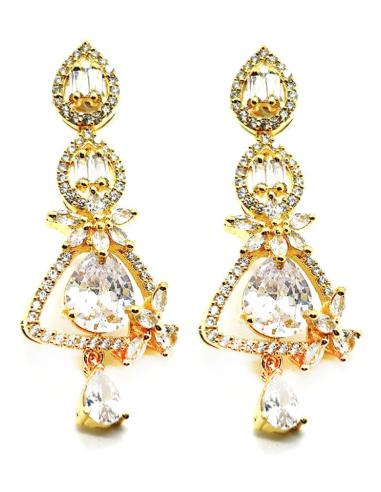 PENDIENTES LARGOS EXQUISITO DISEÑO DE PEDRERIA ESPECIAL BODAS