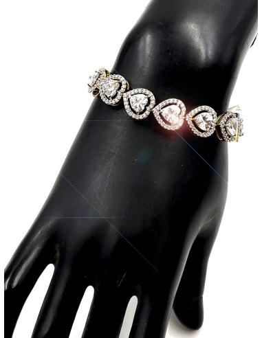 PULSERAS PARA BODAS CON DISEÑO DE CORAZON PARA TRAJES DE NOVIA