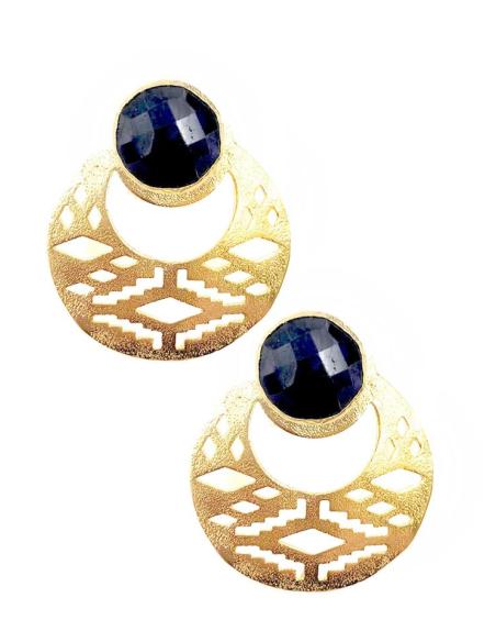 PENDIENTES DORADOS ELEGANTES CON BONITO DISEÑO CORTO
