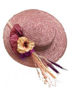 TOCADOS ROSAS PARA BODAS CANOTIER CON PRECIOSAS FLORES A TONO 2