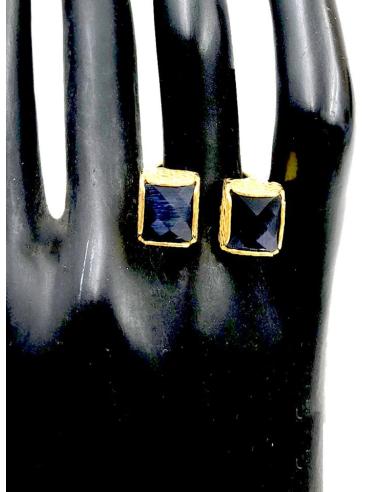 ANILLOS MUJER DE DOBLE PIEDRA MORADA PARA INVITADAS DE BODA