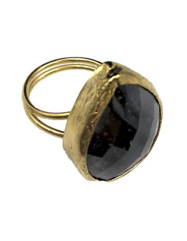 ANILLO GRANDE MUJER DE PIEDRAS CON DISEÑO DE LAGRIMA