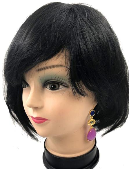 PENDIENTES LARGOS CON PIEDRAS Y BAÑO DE ORO ESPECIAL BODAS