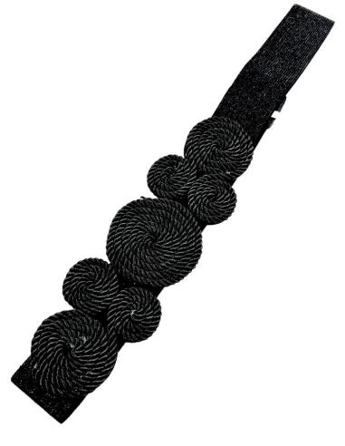 CINTURONES DE FIESTA NEGROS Y ELASTICOS PARA BODAS Y EVENTOS