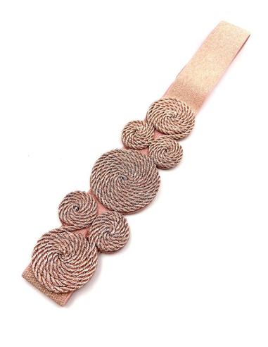 CINTURONES DE FIESTA ORO ROSA Y ELASTICOS PARA BODAS Y EVENTOS