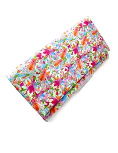 BOLSOS DE FIESTA FLORES FUCSIAS Y NARANJAS MUY REJUVENECEDOR