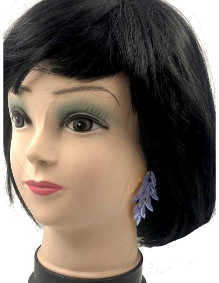 LARGOS PENDIENTES AZULES DE MUJER PARA BODAS Y NOCHE
