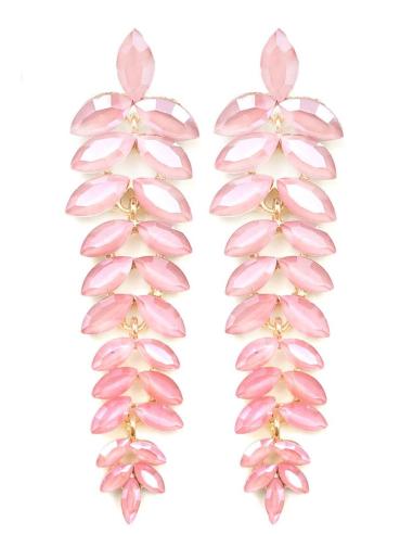 PENDIENTES ROSAS LARGOS DE FIESTA Y BODA TODO UN LOOKAZO