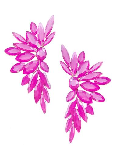 PENDIENTES MUJER FUCSIAS ACTUAL DISEÑO PARA INVITADAS DE BODA
