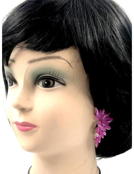 PENDIENTES MUJER FUCSIAS ACTUAL DISEÑO PARA INVITADAS DE BODA