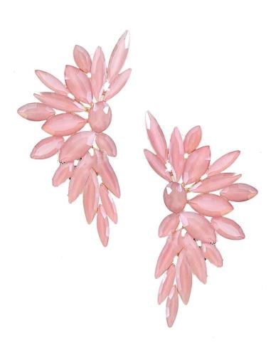 PENDIENTES MUJER ROSAS ACTUAL DISEÑO PARA INVITADAS DE BODA