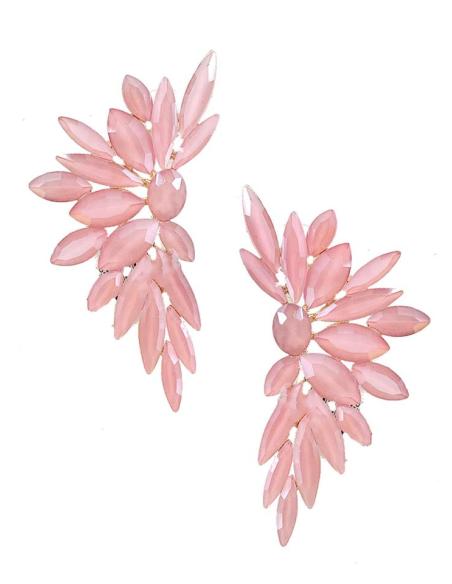 PENDIENTES MUJER ROSAS ACTUAL DISEÑO PARA INVITADAS DE BODA