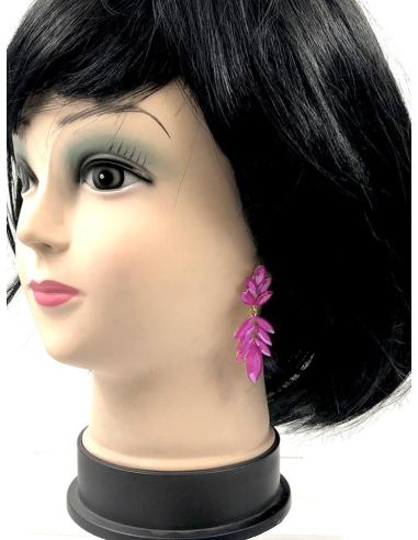 PENDIENTES FUCSIAS MUY BONITOS PARA LUCIR TU LOOK Y ESTAR PERFECTA