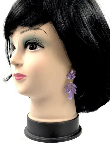 PENDIENTES MORADOS MUY BONITOS PARA LUCIR TU LOOK Y ESTAR PERFECTA
