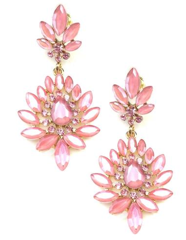 PENDIENTES ROSAS MUY BONITOS PARA LUCIR TU LOOK Y ESTAR PERFECTA