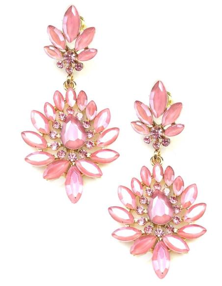 PENDIENTES ROSAS MUY BONITOS PARA LUCIR TU LOOK Y ESTAR PERFECTA