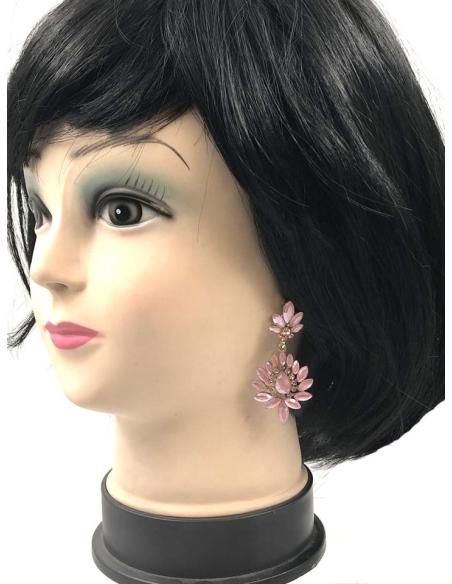 PENDIENTES ROSAS MUY BONITOS PARA LUCIR TU LOOK Y ESTAR PERFECTA