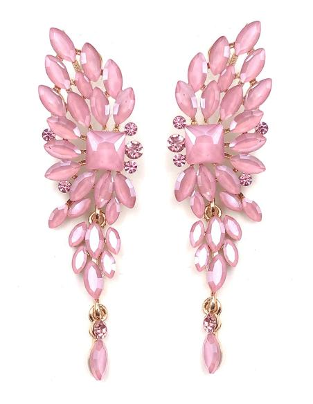 PENDIENTES DE FIESTA ROSAS CON LOS QUE ESTAR FABULOSA EN BODAS DE NOCHE