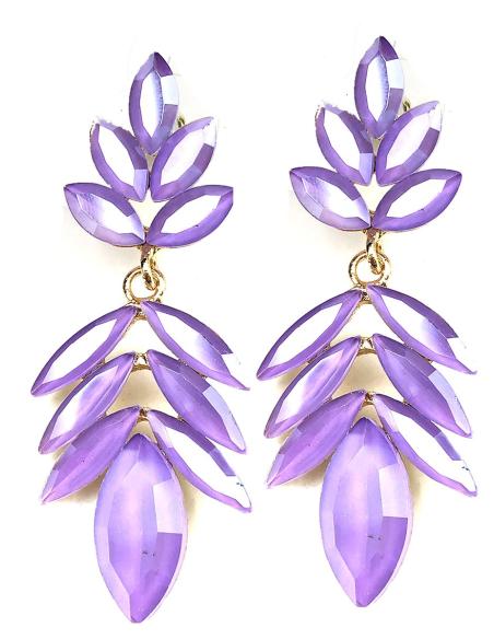 PENDIENTES MORADOS MUY BONITOS PARA LUCIR TU LOOK Y ESTAR PERFECTA
