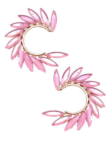 PENDIENTES CORTOS ROSAS PARA BODAS BAUTIZOS Y COMUNIONES