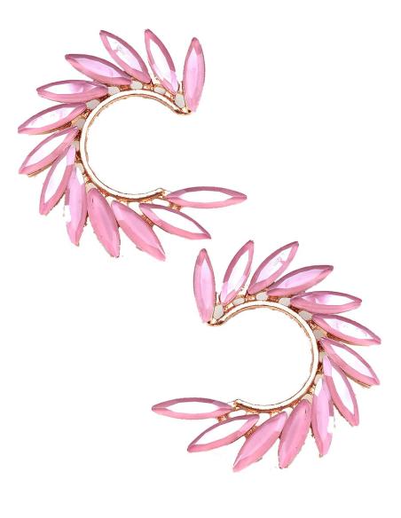 PENDIENTES CORTOS ROSAS PARA BODAS BAUTIZOS Y COMUNIONES