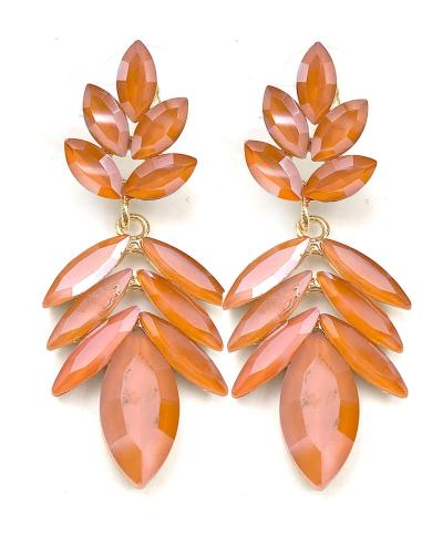 BONITOS PENDIENTES DE FIESTA NARANJAS DE INVITADA PERFECTA