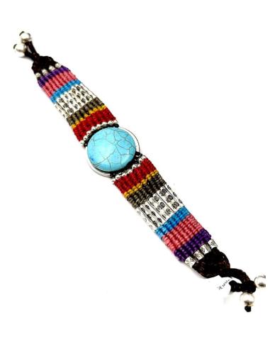 PULSERAS MUJER DE PIEDRA TURQUESA MUY BONITAS PARA EL VERANO
