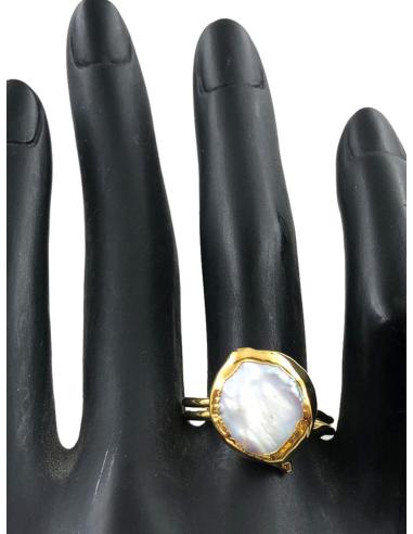 ANILLOS FINOS DE MUJER DORADOS CON PIEDRA ANACARADA