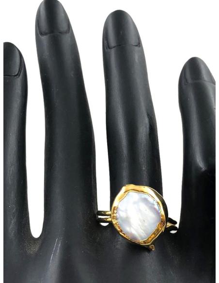 ANILLOS FINOS DE MUJER DORADOS CON PIEDRA ANACARADA