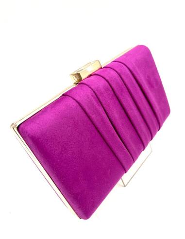BOLSOS DE FIESTA BUGAMBILLA CON DECORACION PLISADA