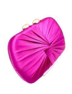 BOLSOS DE FIESTA ELEGANTES EN RASO PLISADO - MADRINAS E EINVITADAS