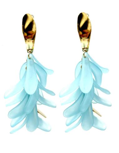 PENDIENTES MUJER AZULES Y LARGOS PARA EL VERANO